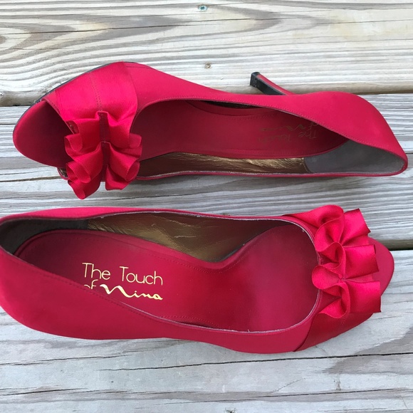 Nina Shoes - Nina Heels The Touch of Nina Women Red Fencel Pump